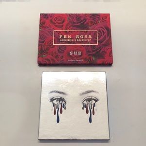Set of 2 eyeshadow palettes! Kylie & Colourpop